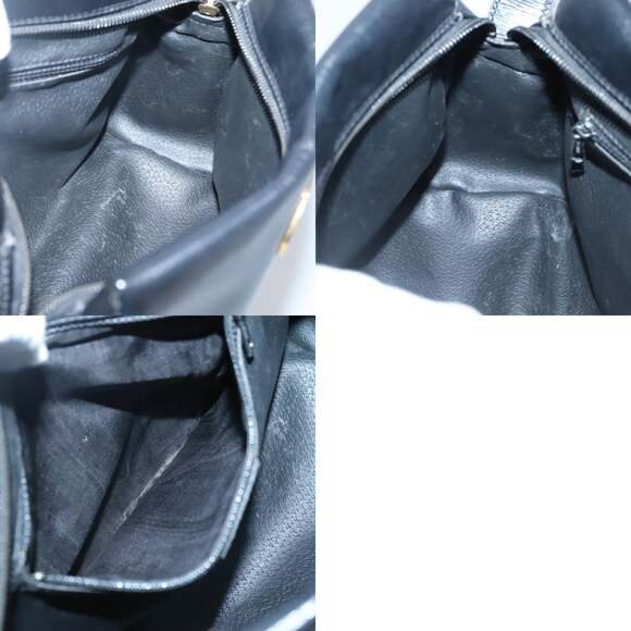 CELINE Hand Bag Leather Black Gold - Picture 12 of 12